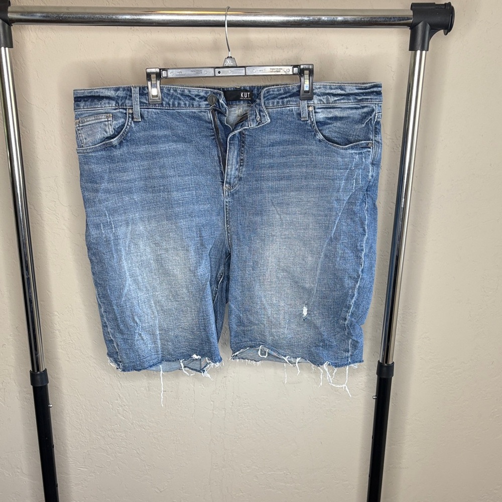 Kut from the Kloth Distressed Denim Shorts